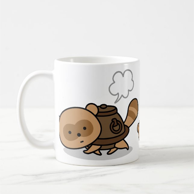 De Café Caneca - TeaKettle Tanuki com seus amigos pequenos (Esquerda)