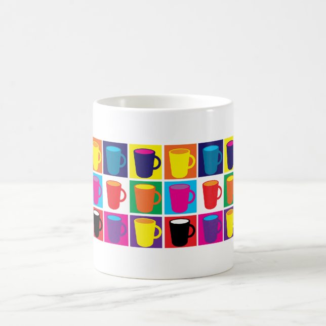 De Café Caneca temático branca do "pop art" (Centro)