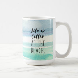 De Café Caneca temático da aguarela da decoração do oceano
