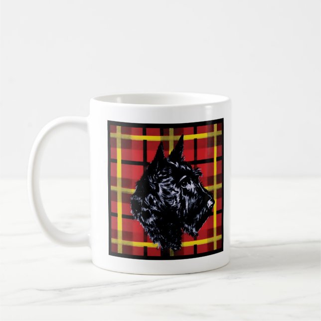 De Café Caneca Terrier escura preta (Esquerda)