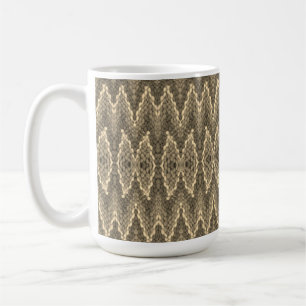 De Café Caneca - teste padrão tecido em Cinza-Verde