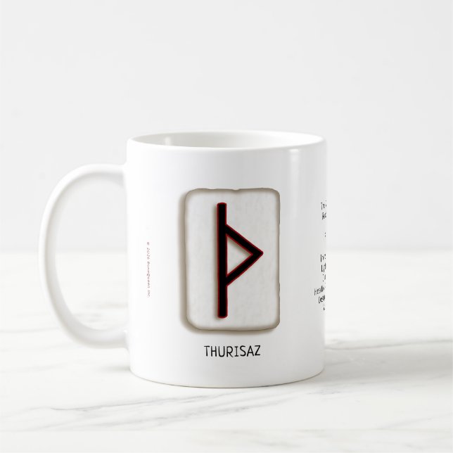 De Café Caneca Thurisaz RuneStone 330 ml (Esquerda)