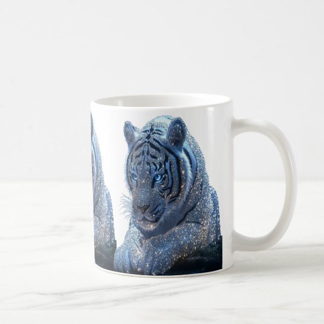 De Café Caneca tigre azul (Direita)