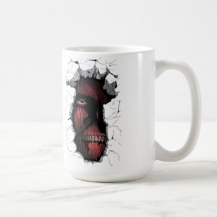 De Café Caneca Titan Wall Breaker   Desenho Anime Intenso 