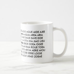 De Café Caneca - "todos que eu tenho são vogais! "