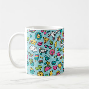 De Café Caneca totalmente bonito dos Doodles