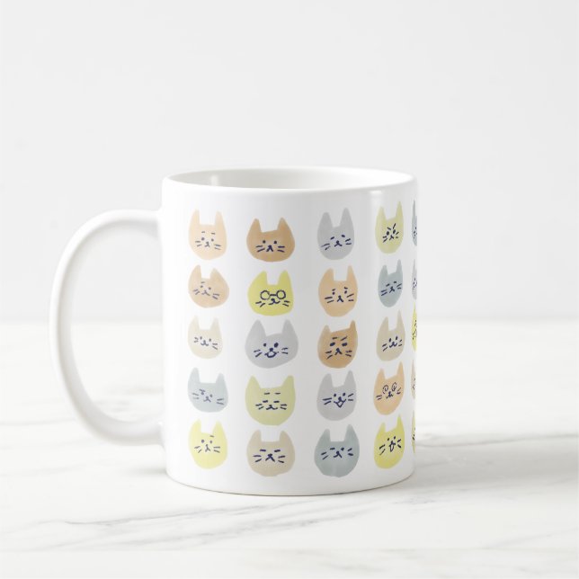 De Café Caneca “Trabalho Duro Para Que Meu Gato Tenha uma  (Esquerda)