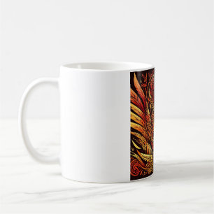 De Café caneca tribal arco-íris estranha #2