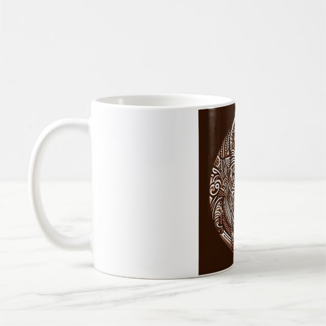De Café caneca tribal estranha 3 (Esquerda)