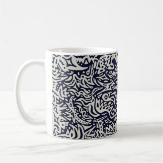 De Café Caneca Tribal Like Doodle