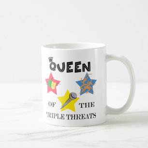 De Café Caneca tripla da rainha da ameaça