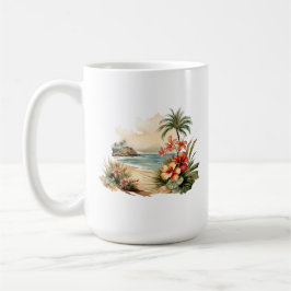 De Café caneca tropical
