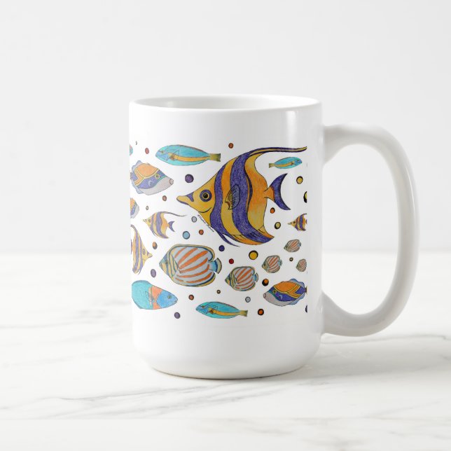 De Café Caneca tropical dos peixes (Direita)