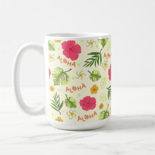 De Café Caneca Tropical Floral Hibisco Havaiano