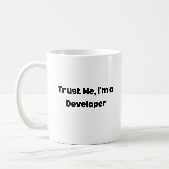 De Café Caneca Trust Me I’m a Developer – Presente para Pr (Esquerda)
