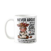 Caneca Vaca Zangada Engraçada – Nunca Discuta com