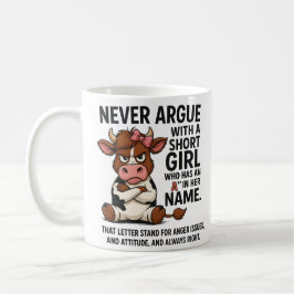 De Café Caneca Vaca Zangada Engraçada – Nunca Discuta com 