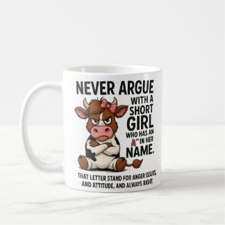 De Café Caneca Vaca Zangada Engraçada – Nunca Discuta com