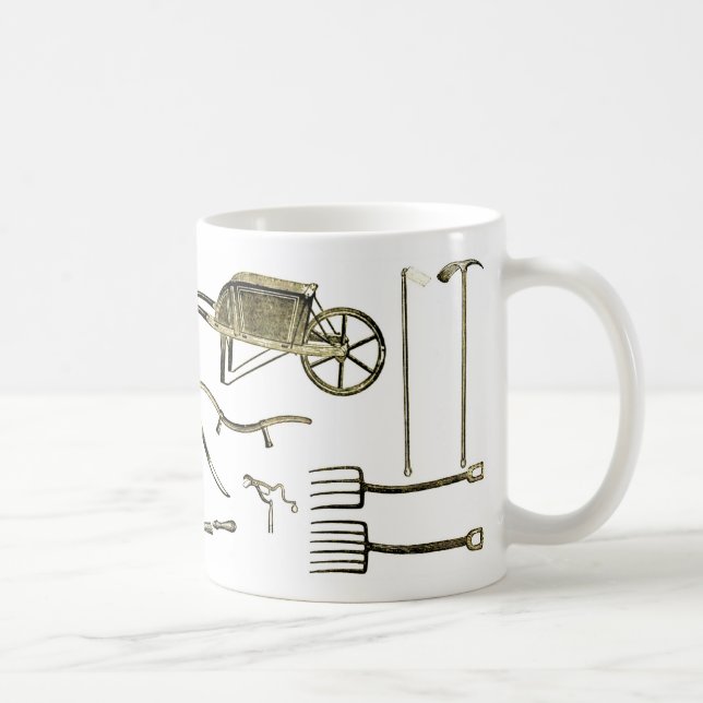 De Café Caneca velha das ferramentas (Direita)
