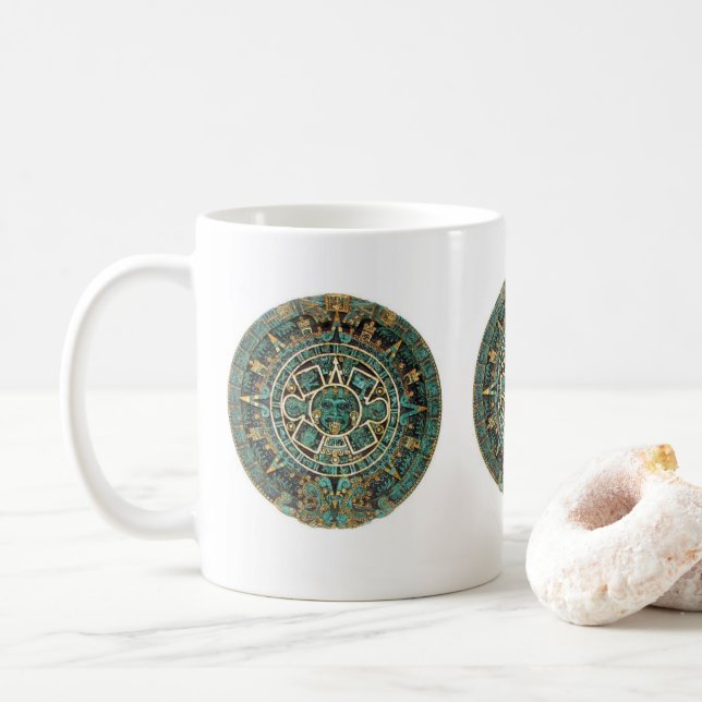 De Café Caneca Verde Asteca (Com Donut)