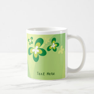 De Café Caneca verde da borboleta