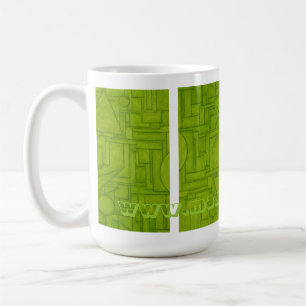 De Café Caneca verde da cidade