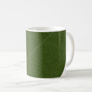 De Café Caneca verde da ilustração da grade da folha