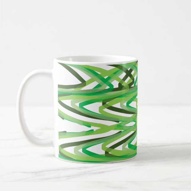 De Café Caneca Verde Espiral (Esquerda)
