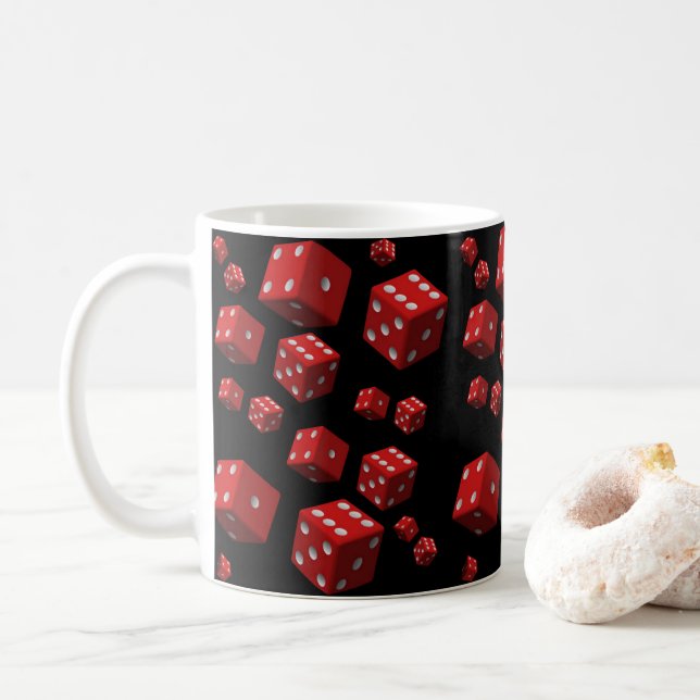 De Café caneca vermelha (Com Donut)