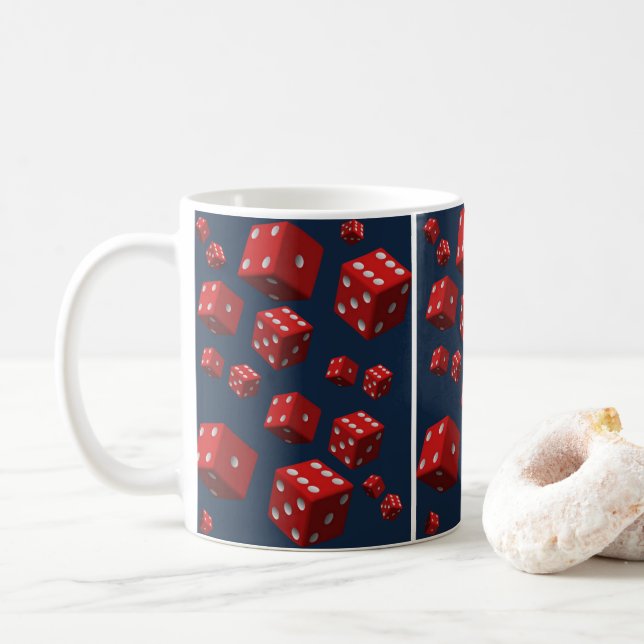 De Café caneca vermelha (Com Donut)