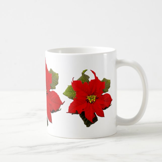 De Café caneca vermelha 2 do feriado da poinsétia (Direita)