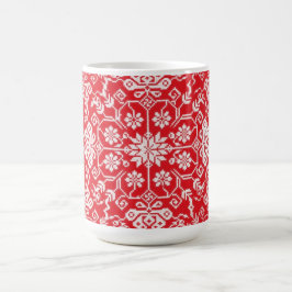 De Café Caneca vermelha acolhedor do feriado