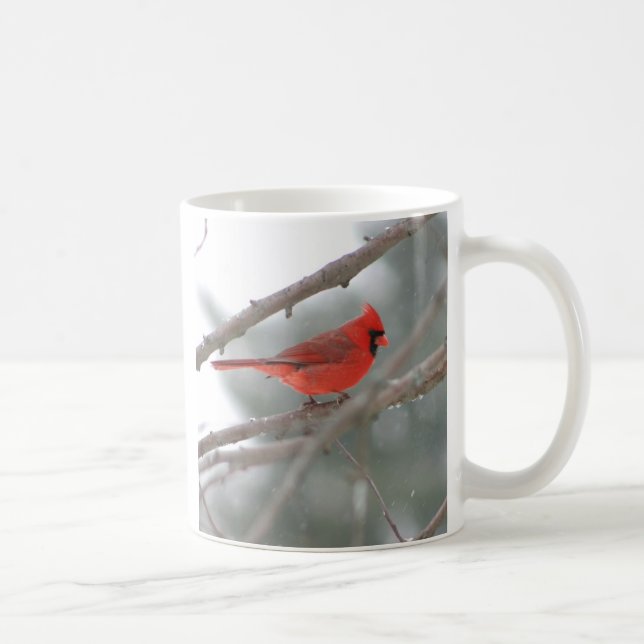 De Café Caneca vermelha cardinal do pássaro (Direita)