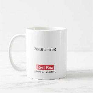 De Café Caneca vermelha da caixa - Brexit está furando