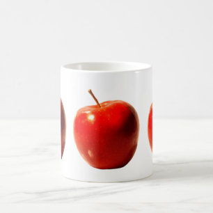 De Café Caneca vermelha das maçãs