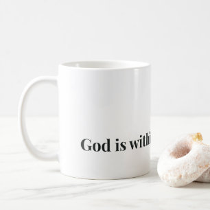 De Café Caneca Versículo Bíblico Cristão Deus Está Dentro 