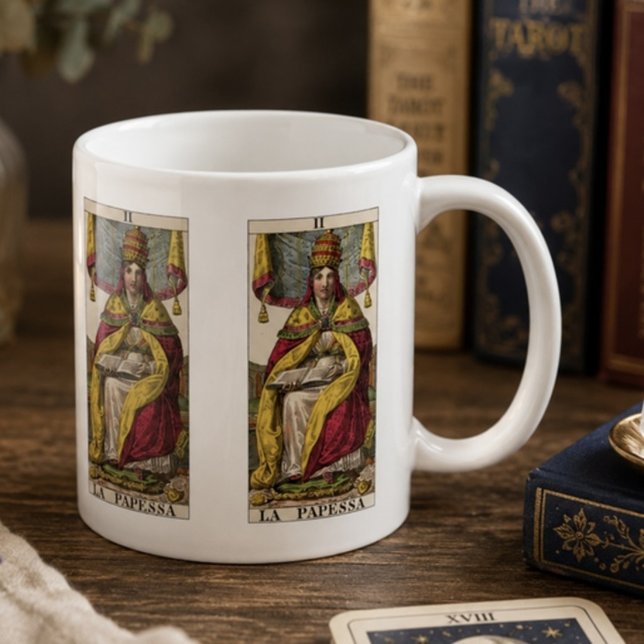 De Café Caneca Vintage Alta Sacerdotisa Tarot | Tarot Anti (Criador carregado)