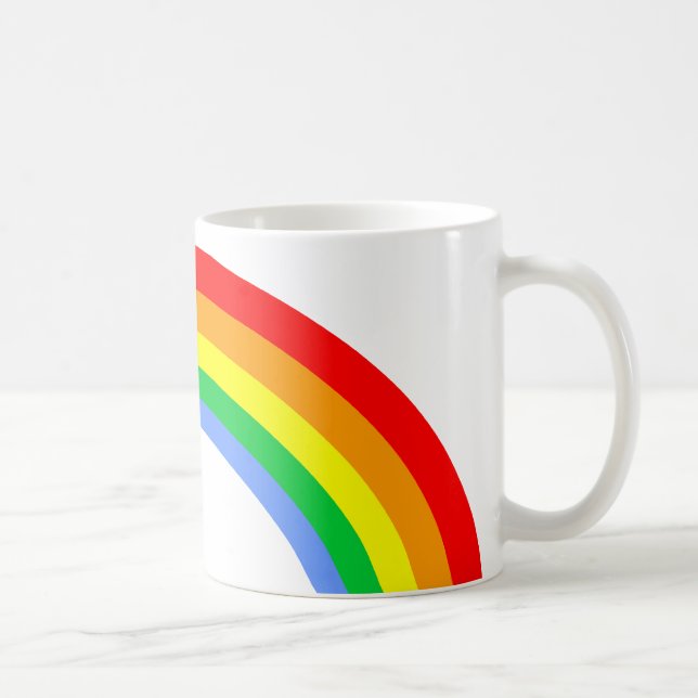 De Café Caneca Vintage Arco-íris Retro 80s (Direita)