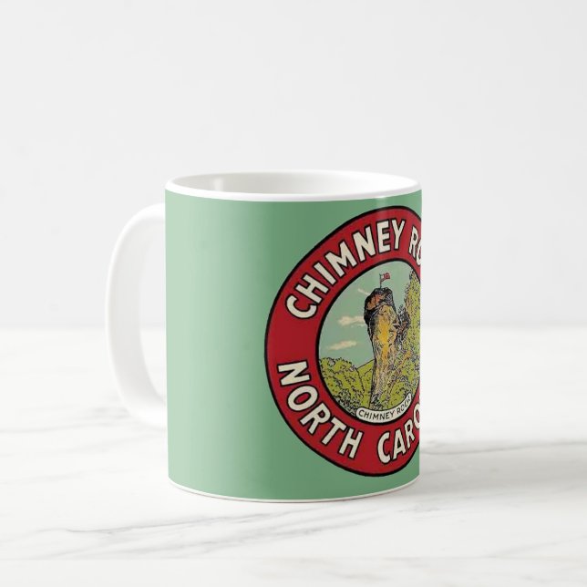 De Café Caneca Vintage Chimney Rock NC (Frente Esquerda)