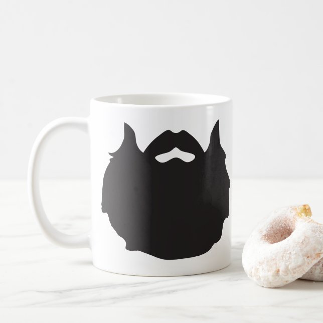 De Café Caneca viril da barba (Com Donut)