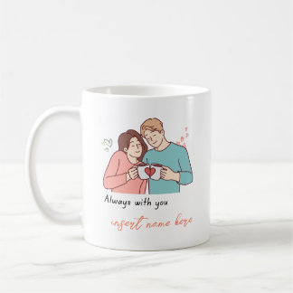 De Café Caneca Wifey e Hubby, caneca Casal