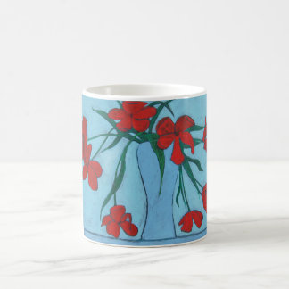 De Café Caneca Wilting das tulipas