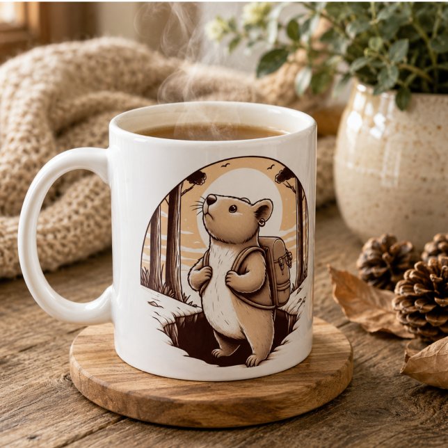 De Café Caneca Wombat Wonderland (Wombat Wonderland Mug” Coffee Mug)