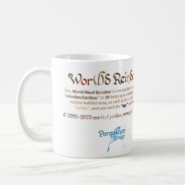 De Café Caneca World Word Reindeer