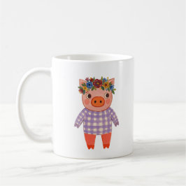De Café Caneca Xadrez Porco Fofo