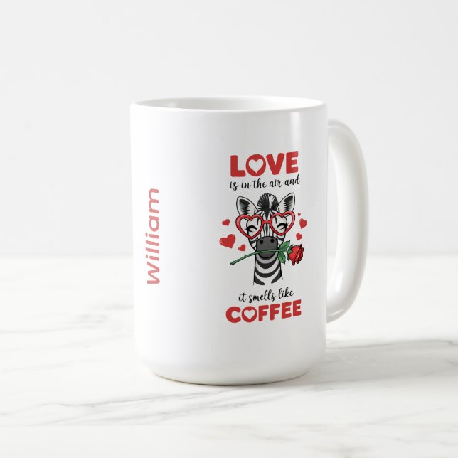 De Café Caneca Zebra Expresse Seu Amor (Frente Esquerda)