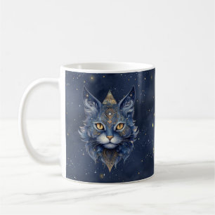 De Café Caneca Zodiac Sign Escorpião & Gato Celestial
