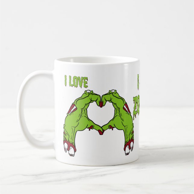 De Café caneca Zombie Love (Esquerda)