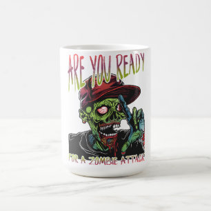 De Café Caneca Zumbi Are You Ready   Halloween Divertido e