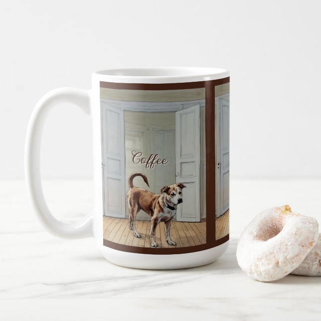 De Café Cãozinho Na Caneca (Com Donut)
